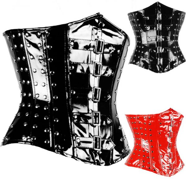 Corselet Underbust Couro sintético