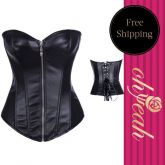 Corselet Overbust com fechamento em zipper