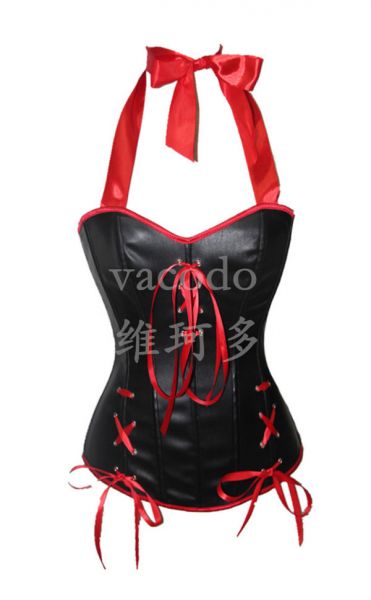 Corselet Overbust com Laço vermelho